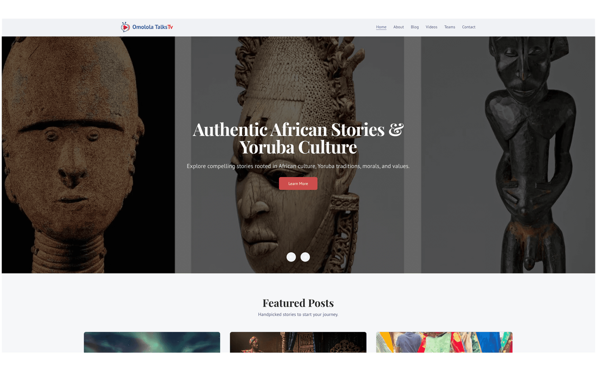 Omolola Talks TV Hub - Headless CMS & Content Dashboard screenshot