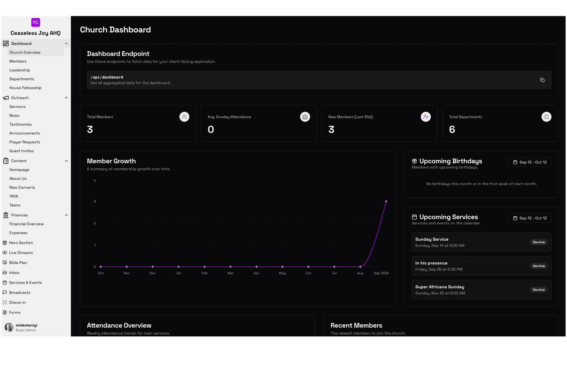 KrestCore Hub - All-in-One Church Management System screenshot